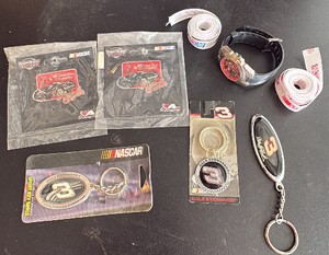 Dale Earnhardt Pins, Watch, Keychains and NASCAR Ribbons