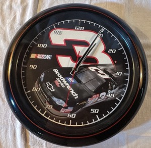 Battery Powered Dale Earnhardt Clock