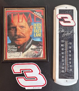 Framed Time Magazine, #3 Magnet, Dale Earnhardt Thermometer