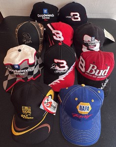 Ten NASCAR Racing Caps