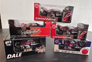 Five 164 Scale Dale Earnhardt Cars