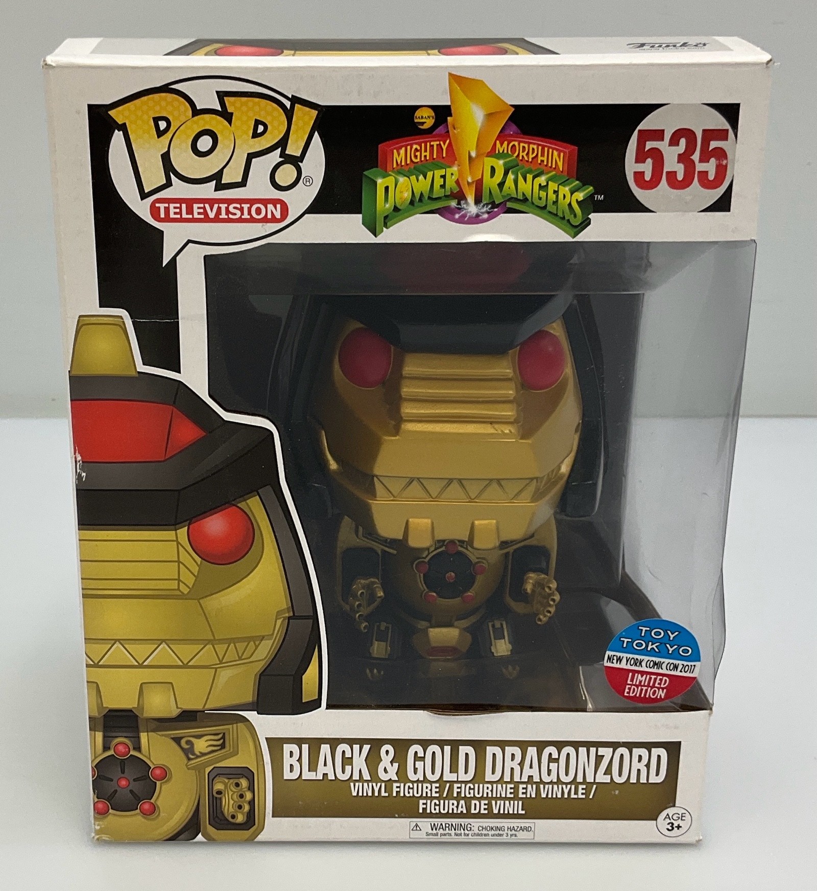 Funko pop mighty Morphin, Power Rangers number 535 black and gold