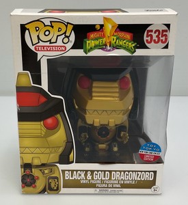 Funko pop mighty Morphin, Power Rangers number 535 black and gold dragonzord
