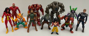 Group of miscellaneous action figures, including Ironman, loose