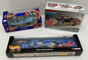 Nascar collectibles, including monogram model kit factory sealed, hot wheels and more. all items new in box.