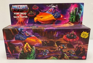 Vintage masters of the universe point dread and talon fighter collectible new in original box.
