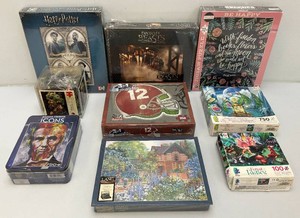 Miscellaneous factory sealed puzzles, including harry potter and more