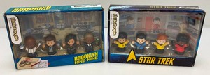Vintage collectible little people, including Brooklyn nine-nine and star trek both new in  box