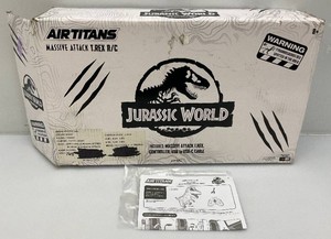 Vintage air titans, massive attack T. Rex. Rc jurassic park in original box, sealed