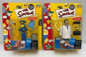 Miscellaneous vintage, the Simpsons collectible action figures new on card