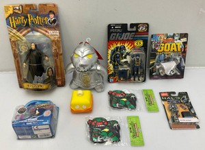 Miscellaneous miniature action figures including gi joe, harry potter and more. all new in pack.