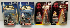 Miscellaneous vintage Star Wars action figures new old stock on card.