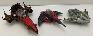 Miscellaneous vintage GI Joe Cobra vehicles incomplete.