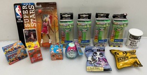 Vintage miniature collectibles, including superstars, NBA court collection, action figure and more all of the items are new in pack.
