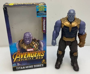 Vintage 12 collectible, marvel adventures, infinity war action figure the Thanos Loose in box