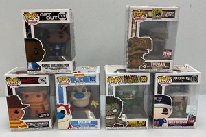 Miscellaneous collectible Funko pop figures, including zombie hulk and more. All our new old stock.