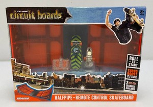 Tony Hawk circuit boards halfpipe plus remote-control skateboard. New