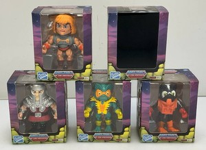 Very collectible miniature masters of the universe vinyls in original boxes, new
