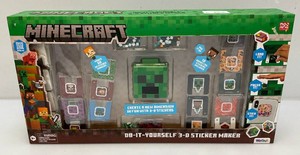 Minecraft Do-It-Yourself 3D Sticker Maker Kit New with Box