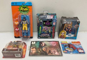 Miscellaneous vintage collectibles, including batman action figure, and more all our new old stock.