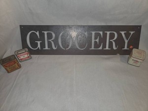 Vintage Sign and Tins