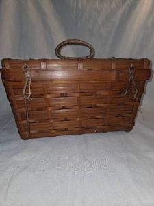 Vintage split bamboo basket