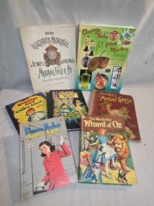 Mixture of vintage books