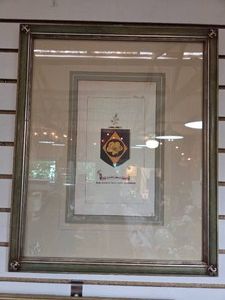 Vintage Coat of Arms bordered frame print