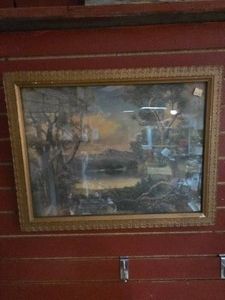 Vintage landscape wall art