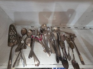 ANTIQUE assortment of spoons