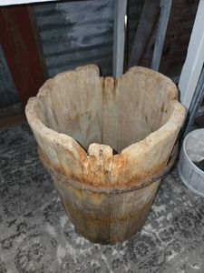 Rustic Wooden Bucket