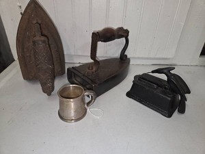 Cast Iron Irons, Cast Iron Bird toothpick holder dispenserMatchstick holder, Mini Pewter Mug