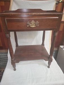 Vintage Solid Wood Nightstand