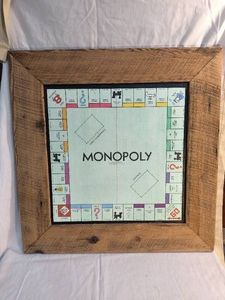 Wood framed Monopoly picture