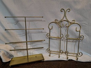 ANTIQUE earrings display stands- lot of 2