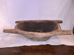 ANTIQUE wooden dough bowl from the 1900s