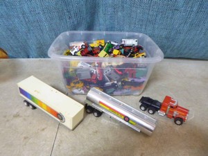 Tote of Assorted Miniature Cars