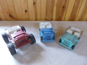 3 Vintage Tonka Jeeps