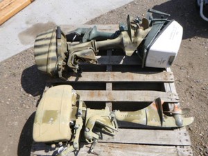 3 Vintage Outboard Motors