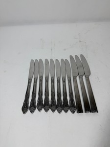 Lot of Stainless Steel Dinner Knives Mixed Flatware Patterns