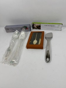 Lot of Kitchen Serving Utensils & Serving Sets All-Clad Wm. A. Rogers
