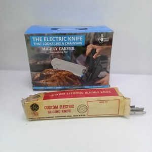 Custom Electric Slicing Knife & Mighty Carver Kids Toy Chainsaw Knife