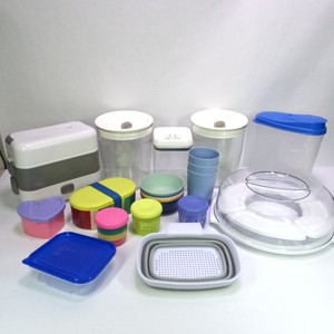Lot of Plastic Food Storage Containers, Lids & Kitchen Organizer Accessories