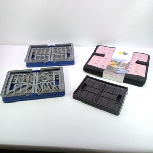 Lot of Collapsible Plastic Storage Baskets