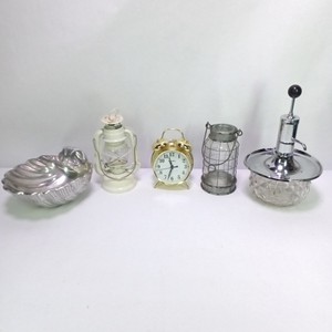 Lot of Vintage Glassware, Kitchen Accessories & Decorative Clock