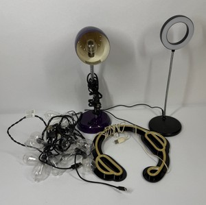Lot of Lamps, Ring Light, String Lights & LED Neck Reading Light