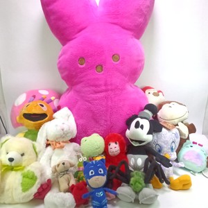 Lot of Plush Stuffed Animals with Giant Peeps Bunny and Character Toys