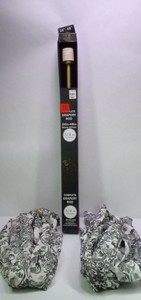 Complete Drapery Rod 34 Inch with Pair of Curtain Panels