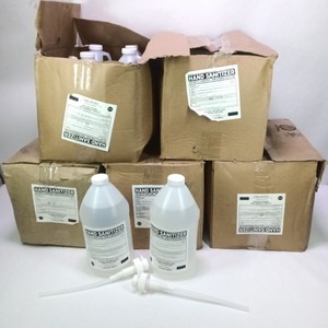 Lot of Hand Sanitizer Refill Bottles with Dispensing Pumps