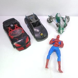 Lot of Batman Vehicle, Spider-Man Figure & Toy Drone